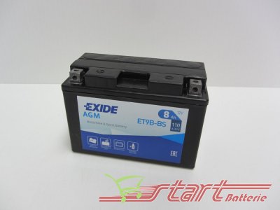 Exide ET9B-BS 12V 8Ah